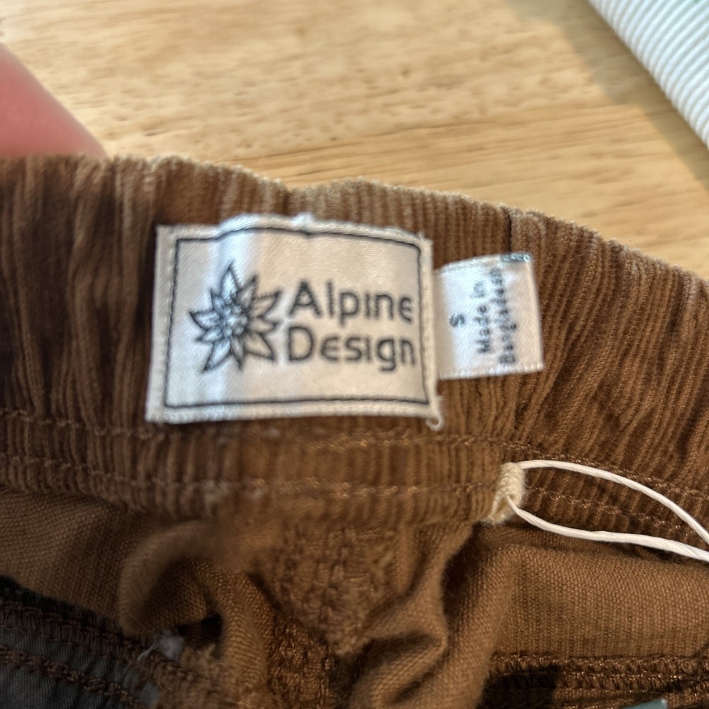 Alpine Design Hiking Pants Women's Corduroy Size Small Brown NWT Roasted Coffee - Picture 12 of 12